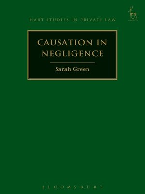 cover image of Causation in Negligence
